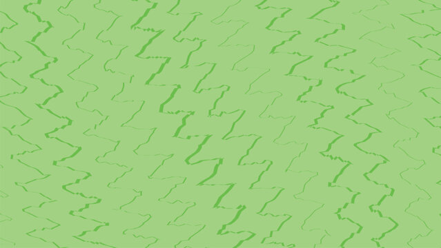Green vertical zigzag line pattern on light lime background for minimalist wallpaper and modern surface design project