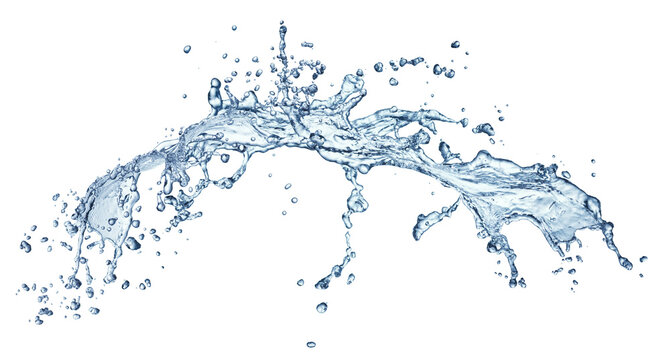 Water Splash Arc Isolated