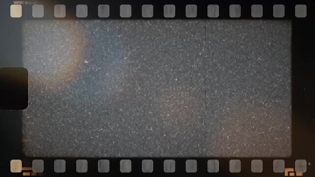 Starry night sky captured in film frames with cosmic glows and celestial patterns