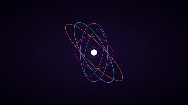 Atomic orbital rings science atom medical structure