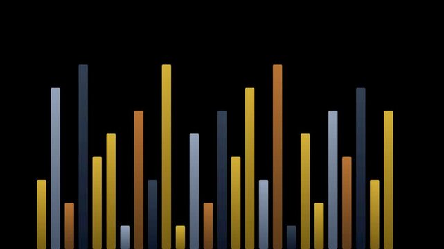 Dark audio spectrum equalizer music sound wave chart