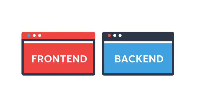 Frontend and backend web development concepts.