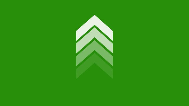 Direction arrow icon animation overlay video layer. looping 4k neon arrow video. swipe up pointing video footage. 