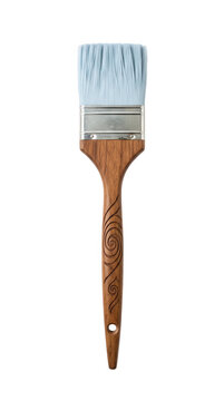 Blue Paintbrush Isolated Transparent Background