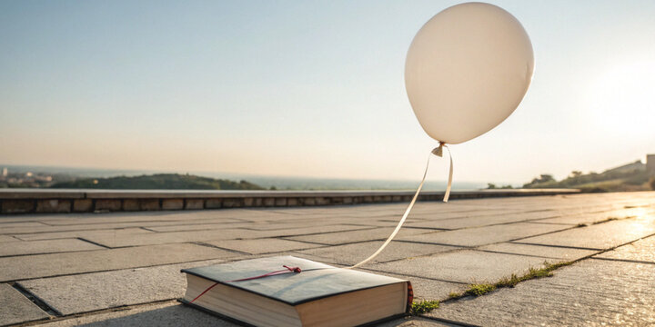 Learning and growing with new learning opportunities through books connected to floating balloons