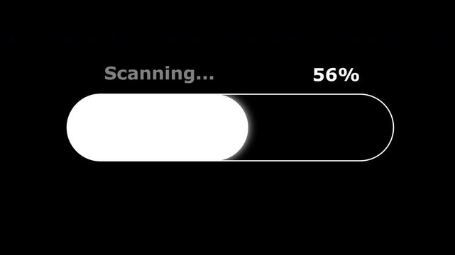 Minimalist Digital Loading Bar Animation Sequence Showing Incremental Progress Percentages for Software Interface Design and User Experience UI Development Projects.