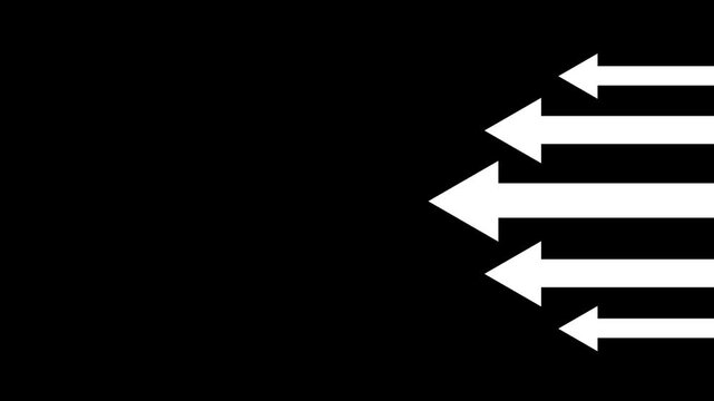 Directional Arrows Pointing Upward Icon: Minimalist Financial Success and Development Motion Concept on Black Background