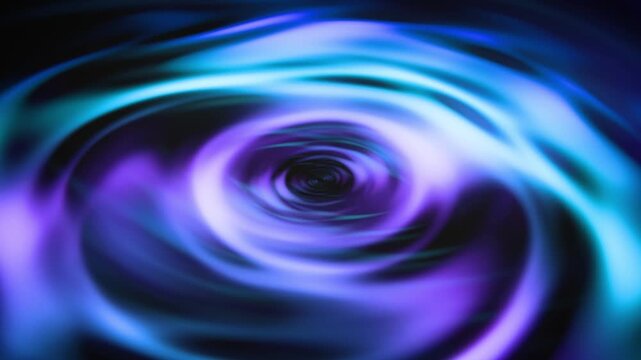 Purple Ghost Fog Swirl on Black Background, Looped Animation