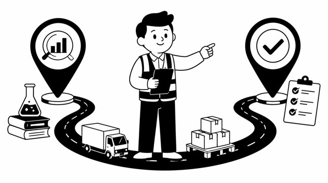 Logistics manager overseeing supply chain operations.