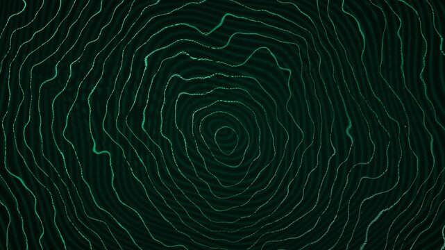 Quantum matrix topographic map contour lines cyber tech