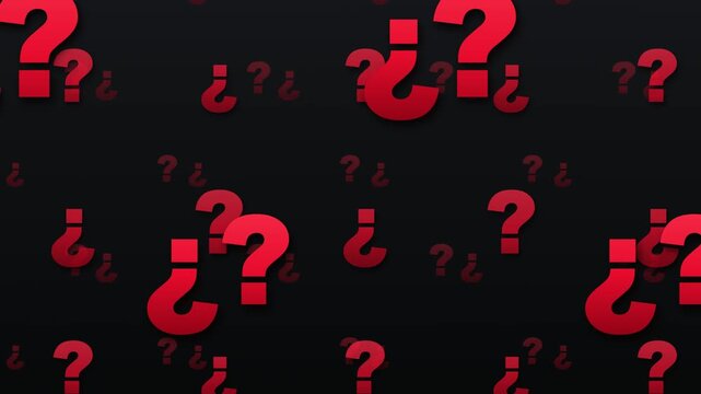 Red cyberpunk matrix question marks error hacker network