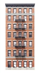 Obraz premium Highrise apartment at noon city architecture building.