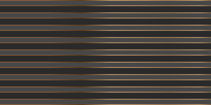 Luxury black and gold horizontal stripes background. Elegant dark grey geometric parallel lines pattern for premium banner, sophisticated wrap, and corporate identity backdrop.