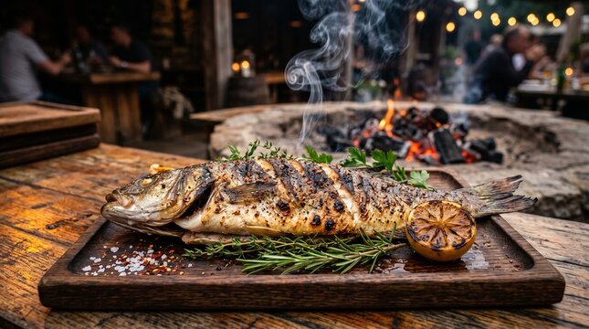 Fire Grilled Whole Sea Bass