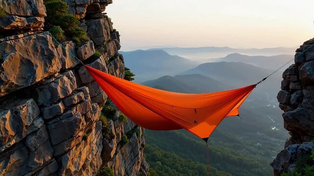 Cliffside Hammock Camping: Aerial Cocoon