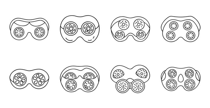Medical illustration of brain cross-sections and neurons - Vector medical diagrams showing brain cross-sections with neuron structures highlighted in detail.