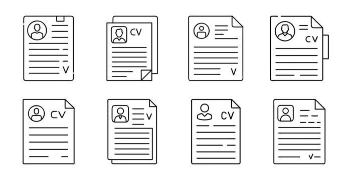 Modern flat icons set of office documents and files - Bright and clean flat icons illustrating office documents, files, and folders in a modern style for web and app design projects.
