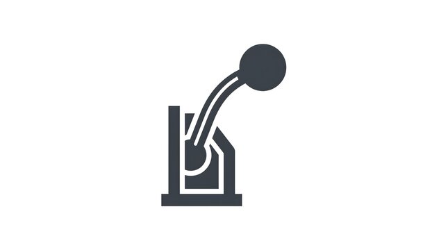 Flat Design Gambling Icon with Casino Chips and Dice Symbol on White Background