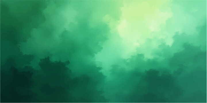 Abstract emerald green cloud texture with soft light filtering through.