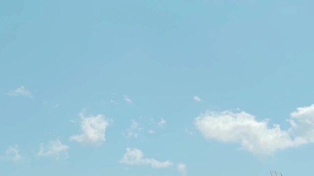 Pretty clouds in the sky in afternoon
