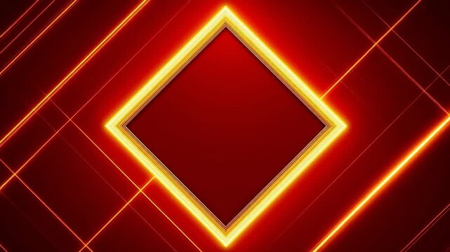 Abstract glowing diamond shape