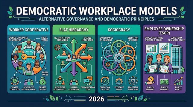 Democratic workplace models for alternative business governance