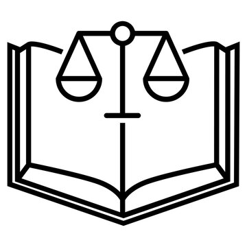 Code of laws icon vector set. Legal codex illustration sign collection. Law book symbol. Legal system handbook logo or mark.
