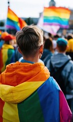 Obraz premium Pride celebration unity community support colorful