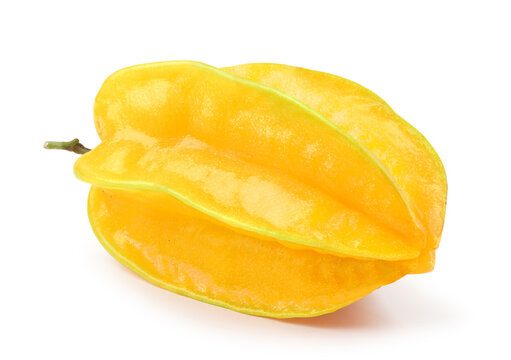 Star fruit or carambola isolate on white.