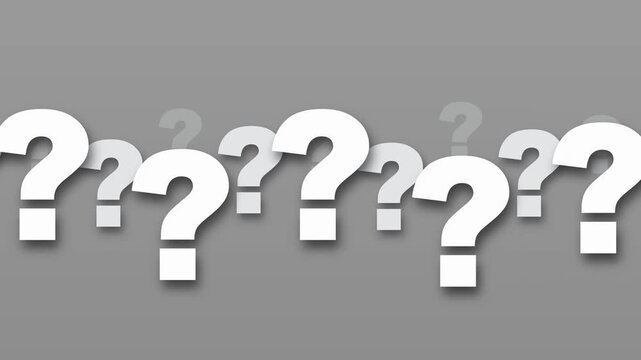 Floating question marks mystery help confusion concept