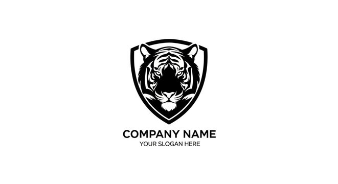 Tiger Head Emblem Logo