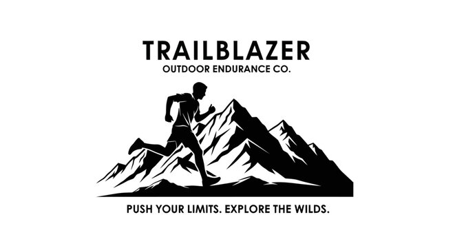 Trailblazer Outdoor Endurance Co. Mountain Runner Logo