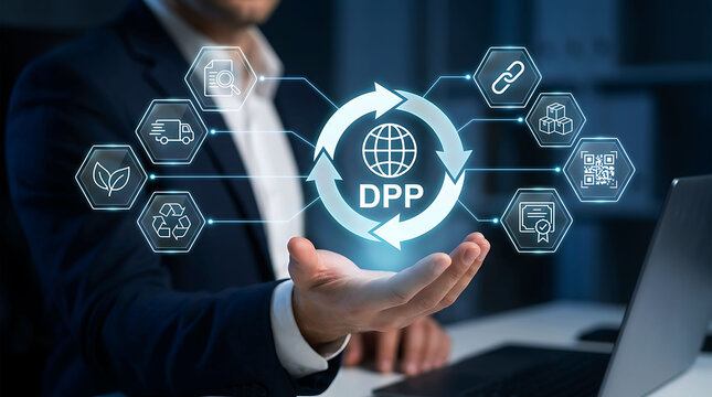 Digital Product Passport DPP concept for sustainable supply chain