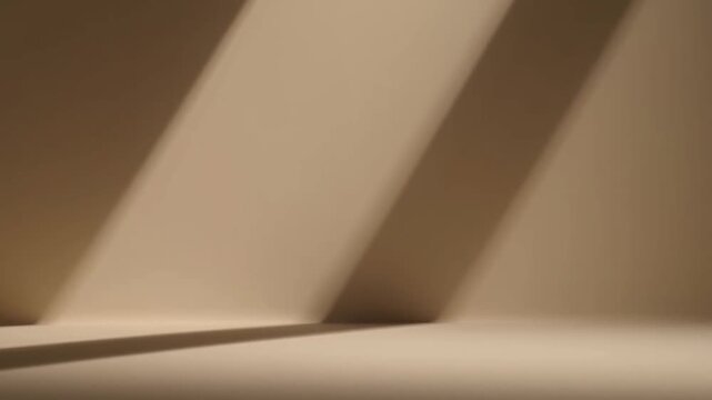 Shifting diagonal band moving across beige corner, showing shadow bands as light enters skylight