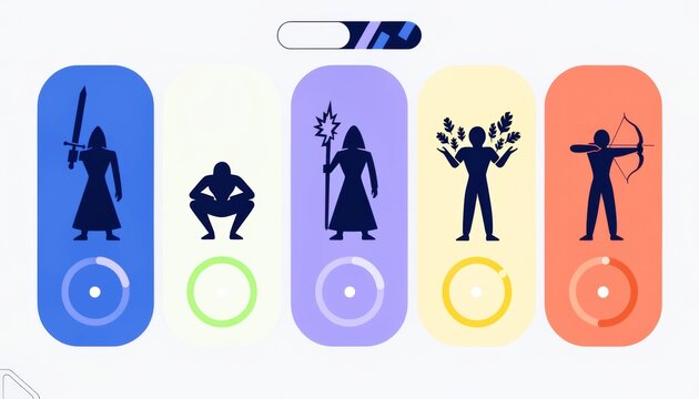 Character creation options for RPG games with diverse classes and abilities