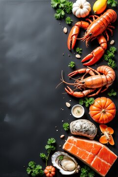 una lavagna di un ristorante di pesce 01