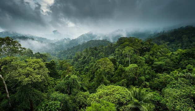 Kerala Rainforest Canopy M Lush Monsoon Background