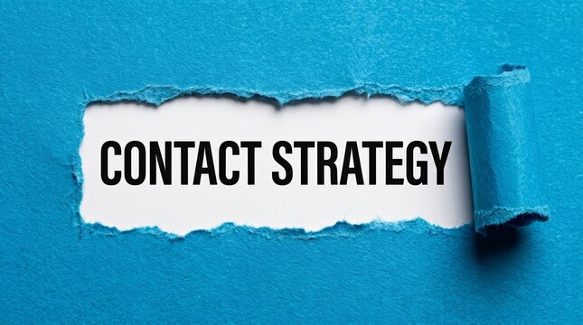 Developing a Contact Strategy for Marketing and Customer Communication.