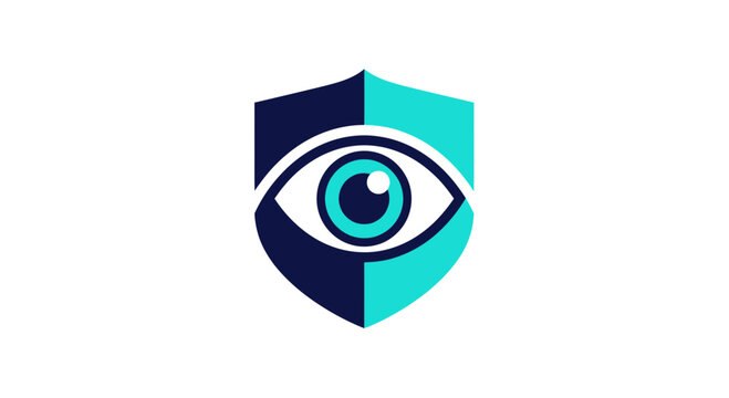 Protective Eye Symbol, Security Icon Depicting Vision and Defense, Vigilance Concept