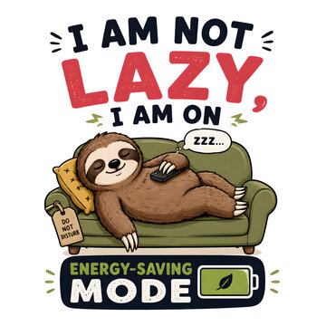I am not lazy I am on energy saving mode