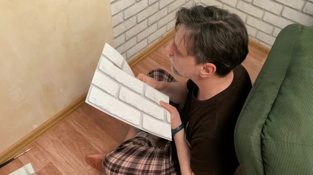 DIY Home Renovation With Faux Brick Wall Panel