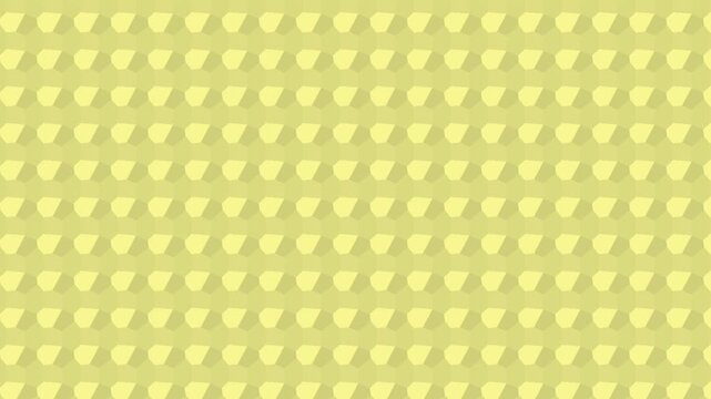 Abstract dark khaki animated background featuring a repeating pattern of flat geometric forms that subtly change shape while staying in place.