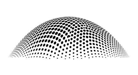 Abstract halftone dome shape © Mamun