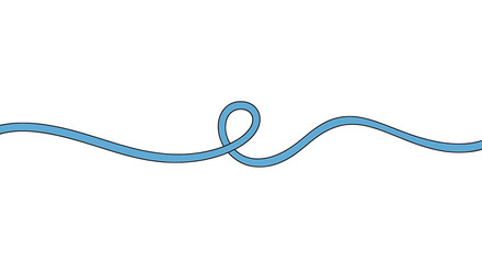 Blue rope with a simple loop © Mamun