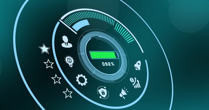 Analytical performance evaluation display ranking corporate efficiency standards and business milestone achievements.