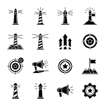 Lighthouse and Goal-Oriented Icons