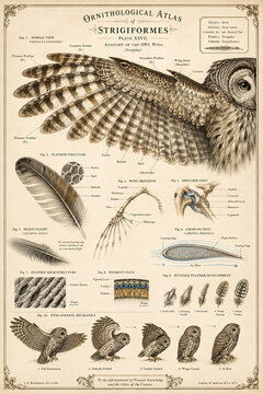 Ornithological Atlas: Anatomy of the Owl Wing (Strigiformes) & Silent Flight Mechanics
