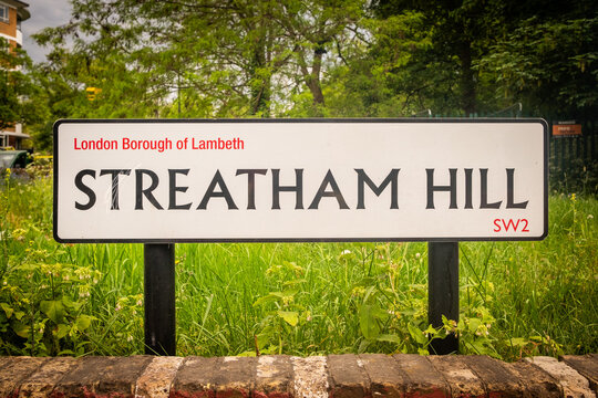 LONDON - Streatham Hill &ndash; Street sign in the London Borough of Lambeth.