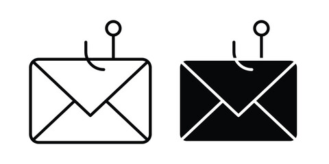 Email phishing icon for graphic design projects and web designs © nancy