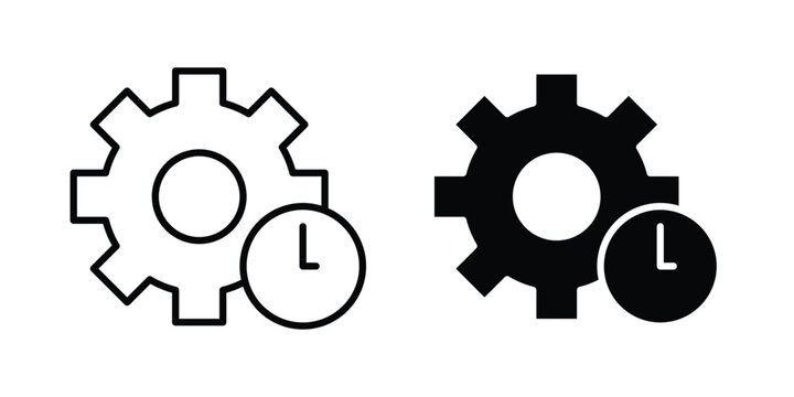 Efficiency icon for graphic design projects and web designs